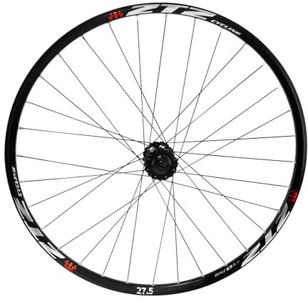 ZTZ Mountain Bike Wheelset, Ultralight Aluminum Alloy Rim, 32H High Strength Bicycle Wheels, Quick Release Disc Brake, MTB Wheel Set, Compatible with 7-12 Speed Cassette (Only Front Wheel, 27.5)