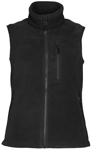 Pinewood Ärmellose Weste Damen - Fleeceweste Damen Schwarz - Westen Damen aus 100% übergebliebenen Stoffen - Fleece Weste Damen Outdoor für die Jagd und zum Wandern - Schwarze Weste Damen