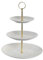 FRUTERO PORCELANA METAL 27X27X34 3PISOS AZUL