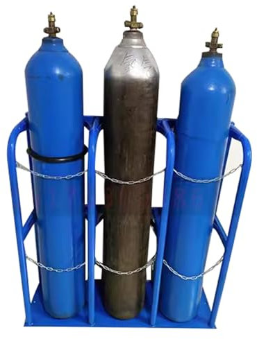 Support de réservoir d'oxygène/bouteille, étagère de rangement de bouteille de gaz robuste et autonome, pour le stockage du réservoir d'oxygène/réservoir de propane/bouteille de CO2/réservoir d'azot