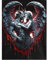 SHEGZHUC 40x50cm Eckige Steine Diamond Painting Engel und Teufel Diamond Painting Totenkopf Frau mit Flügel Mosaik Diamant Malerei Kunst Stickerei Kreuzstich Bilder Geschenk Wanddekoration