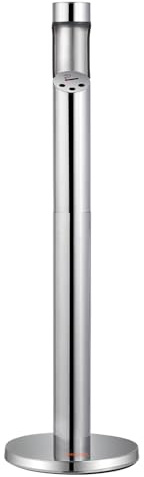 VEVOR Cigarette Butt Receptacle, Stainless Steel Cylinder Cigarette Butt Container, Freestanding and Weatherproof Outdoor Cigarette Butt Disposal for Garden, Office, Restaurant, Hotel, Bar, Silver
