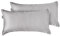 Cloudpillo Kissenbezug 40x80-2er-Pack Premium Kissen Cover mit Reißverschluss, Atmungsaktive Baumwolle, Antibakteriell, Ultra Weich, Langlebiger Luxus, Kopfkissen Hülle, Steingrau