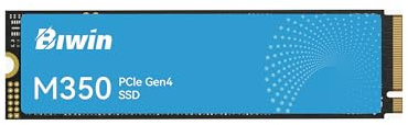 BIWIN M350 PCIe 4.0 NVMe M.2 SSD 500GB - Bis zu 5000MB/s - Gen4x4 Interne Solid State Drive - Kompatibel mit Desktops/Laptop/Mini-PC