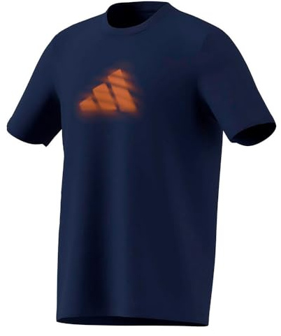 adidas Men's Tennis Clay is NOT Graphic T-Shirt, Dark Blue, M