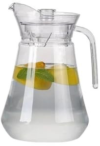 WFchenj222-6 Parcela de Agua 1 Jarra de Agua de plástico de 33/50/67 oz, Tetera for Jugo, Leche, Bebidas frías/Calientes, Jarra for Oficina y hogar Contenedores de Jugo(Pequeño)