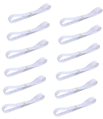 HOMOBABE 12pcs Adjustable Diaper Fixing Belts Buckle Lightweight for Newborns Toddlers