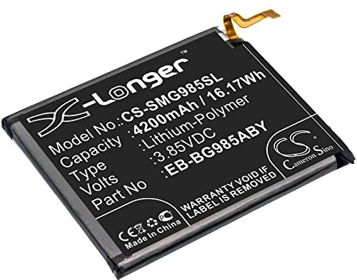 Cameron Sino CS EB-BG985ABY Batterie de remplacement pour Galaxy S20 Plus, SC-52A, SGH-N805, SM-G985F SM-G986B, SM-G985F/DS, SM-G986DS, SM-G986J, SM-G986N (4200mAh)