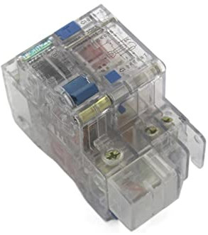 WQGQPXOB Transparenter 1P+N 40A 230V~ 50HZ/60HZ Fehlerstromschutzschalter mit Überstrom- und Leckageschutz