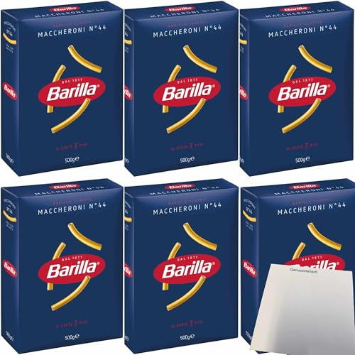 usy Bundle für Barilla Pasta Maccheroni 6er Pack (6x500g Packung) + usy Block