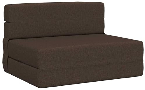 vidaXL Klappsofa Bett Taupe 70 x 80 x 60 cm Stoff, Verstellbares Sofa-Bett, rechteckige umwandelbare Couch, vielseitiges Möbelstück für Schlaf- und Wohnzimmer