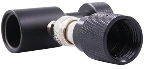 NEIQIUWING Adaptateur CGA320 vers W21.8 pour bouteille de gaz SodaStream, TR21-4 vers CGA320, tête de raccordement en plastique robuste noir, léger 121 g pour un montage facile