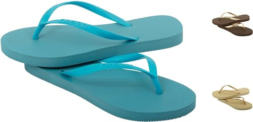Cressi Lady Flip Flop Marbella - Infradito Donna per Spiaggia e Piscina, Azzurro, 39/40
