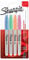 Sharpie Permanentmarker | feine Spitze | Pastel Farben | 4 Marker Stifte