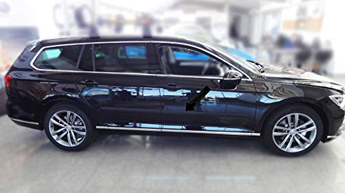 Spangenberg Barres de protection latérales noires pour Volkswagen VW Passat B8 Variant Type 3G5 Break à partir de 11.2014 F46 (3700046).