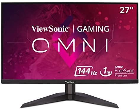 Viewsonic VX2758-2KP-MHD 68,6 cm (27 Zoll) Gaming Monitor (WQHD 1440p, FreeSync, 1 ms, 144 Hz, HDMI, DP, geringer Input Lag) Schwarz