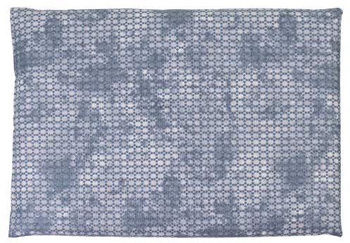GIRAFFENLAND Leinsamenkissen 30 x 20 cm, used-look grau-blau. Als Wärmekissen & Kältekissen. Körnerkissen für Mikrowelle und Backofen - 30x20cm