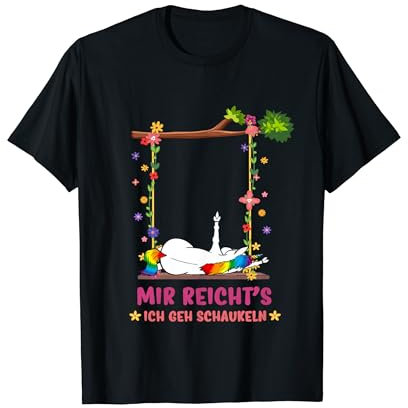 Mir reichts ich geh schaukeln Einhorn Pulli Geschenk T-Shirt