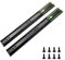 2 Pair Laigoo Soft Close Drawer Slides 14 Inch, Full Extension Heavy Duty Drawer Slides, Dual Springs with Ball Bearing Cabinet Drawers Slides