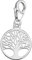 FANTASTIC NAILS COSMETIC COLLECTIONS Damen Charm Anhänger echt 925 Sterling Silber Bettelarmband Karabiner Lebensbaum