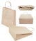 AllBags® Braun Papiertüten mit Henkel - 18 x 8 x 22,5 cm, Papiertragetasche mit Kordelgriff, Geschenktüten, Kraftpapiertüte, DIY Adventskalender kraftpapier tüten groß geschenktüten klein (50 Stk)