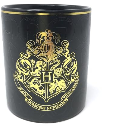 Official Harry Potter Hogwarts Mug with Gold Foil and Embossed 3D Logo in a Box