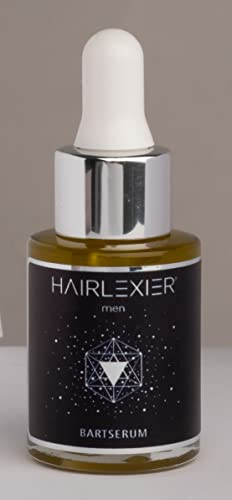 Hairlexier Bartserum • Natürliches WACHSTUMSELEXIER auf Öl basis für einen stärkeren, dichteren Bart - 12ML