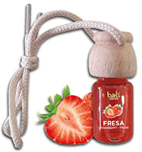 Bali fragancias Ambientador de coche FRESA 6 ml 0% alcohol, absorbe el mal olor de tu vehículo