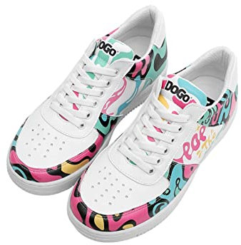 DOGO Schuhe Vegane Damen Dice Sneakers - Pop The Art 37