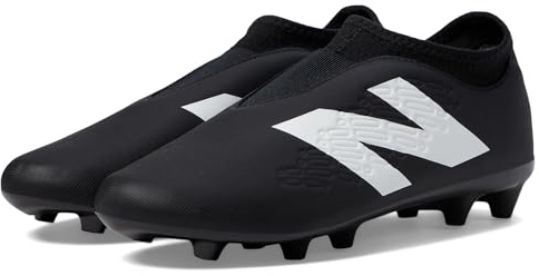 New Balance Unisex Tekela Magique FG V4+ Soccer Shoe, Black/White/True Red, 8 US Men