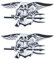 Navy-Seals Emblem Autoaufkleber Adler Auto Logo Dekorativ für Auto Aufkleber (Silber)