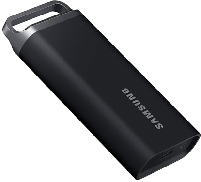 Samsung T5 EVO Portable SSD 2TB, USB 3.2 Gen 1 External Solid State Drive, Seq. Read Speeds Up to 460MB/s for Gaming and Content Creation, Black