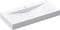 doporro Vasque à Poser 120cm avec Bonde Lavabo Suspendu Blanc Colossum810 Fonte Minérale Solid Surface 120x48x12cm
