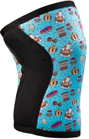 TRAINLIKEFIGHT Rodilleras Rainbow Cookie Attitude (Small, soft blue)