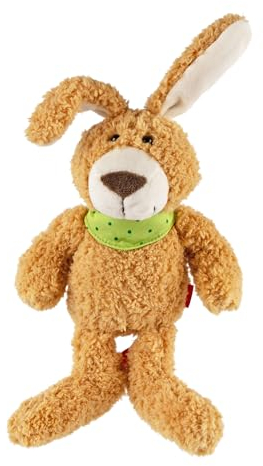 SIGIKID 43251 Hase Huberto Hummeltal S, Plüsch, Kuscheltier, Stofftier, kuschelweich, Podcast-Held, ab 3 Monaten