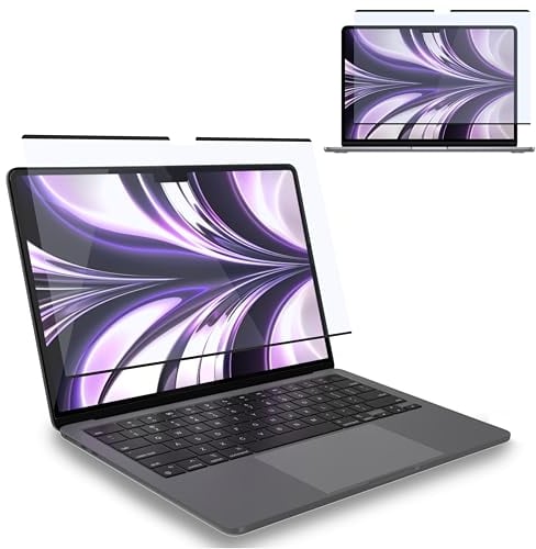 MyGadget Pellicola Magnetica Filtro anti-luce blu [Antiriflesso] per Apple MacBook Air 13,6 Pollici (2022) M2 A2681