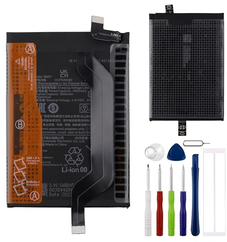 E-yiiviil Batería de repuesto BM57 compatible con Redmi Note 10 Pro 5G M2104K10AC Poco X3 GT 5G con herramientas