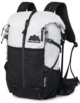 Naturehike 5L/15L/25L/30L Ultra Lightweight Hiking backpacking backpack, Camping Waterproof Mountaineering Bag, Outdoor Daypack for Men and Women (30+5L, White)