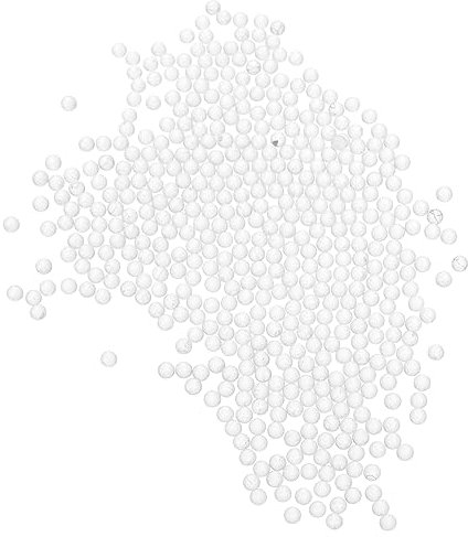 Gatuida 2000pcs Solid Glass Sphere 2mm Solid Glass Small Glass Marbles for Craft