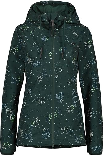 ALIFE AND KICKIN LilouAK B Jacket - Jacke Damen Übergangsjacke, Frühlingsjacke Damen mit Kapuze, Leicht Gefütterte Kapuzenjacke Damen Übergangsjacke, Jacke dark forest L