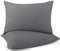 Utopia Bedding - Kissenbezug 50x80 2er Set - Kopfkissenbezug 50 x 80 aus 100% gebürsteter Mikrofaser mit Umschlagverschluss - Falten-, verblassen- und schmutzabweisende Kissenbezüge 50x80 - Grau