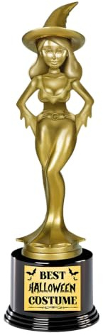 Horror-Shop Best Halloween Costume Trophäe Pokal Hexe 22cm