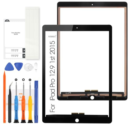 Arbilato per iPad Pro 12.9 2015 1st 1 Touch Screen Sostituzione A1652 A1584 Touch Screen Digitizer Sensore con Kit di riparazione (Non LCD) (nero)
