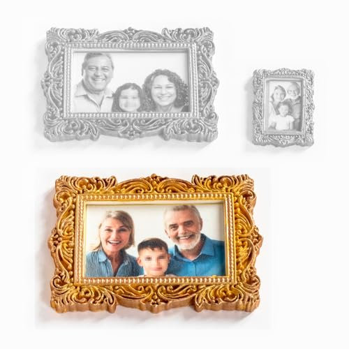Edible Photo Frame Cake Topper with your custom photo (Large Frame)