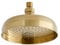 Milano Elizabeth Traditional 205mm Round Rainfall Shower Head - Brushed Brass