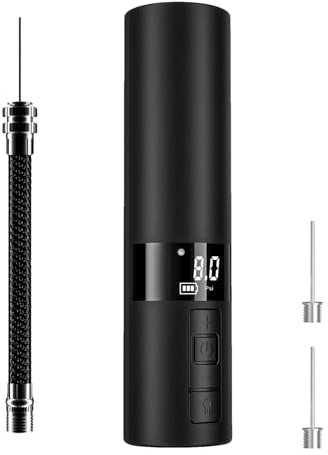 Smart Sports Pump - Fast Rechargeable Air Tool with Screen Display, Automatic Inflation Equipment | Electric Ball Pump Inflator, Digital Compressor Device for Soccer, Gym, Playground, Field
