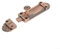 Serratura per porta in lega di zinco con finitura anticata, efficiente bullone scorrevole per porte in legno e cancelli di sicurezza (rame)