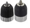 Lot de 2 porte-outils à dégagement rapide pour mandrin de perceuse - Filetage 3/8-24UNF avec manchon en métal et revêtement en nylon - Gamme de 0,8 à 10 mm et 2 à 13 mm