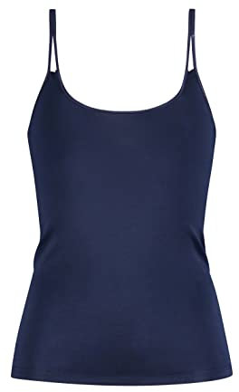 Mey Basics Serie Emotion Damen Spaghetti Tops 55200,Night Blau,48