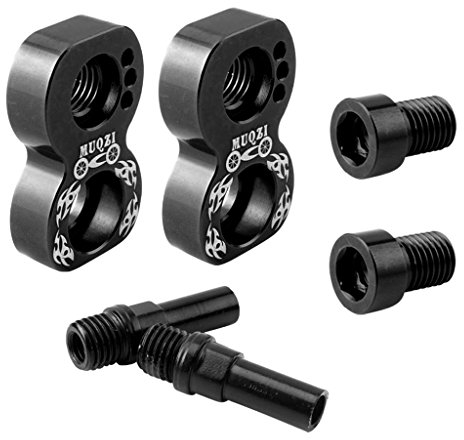 perfeclan Fahrrad Bremsen Adapter V Brake Konverter 42 x 22 x 10 mm - Schwarz